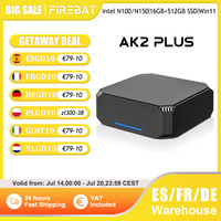 FIREBAT AK2 PLUS Mini PC Intel N100 N150 CPU Windows 11  DDR4 16GB RAM 512GB SSD Desktop Computer  WIFI5 BT4.2  HDMI USB