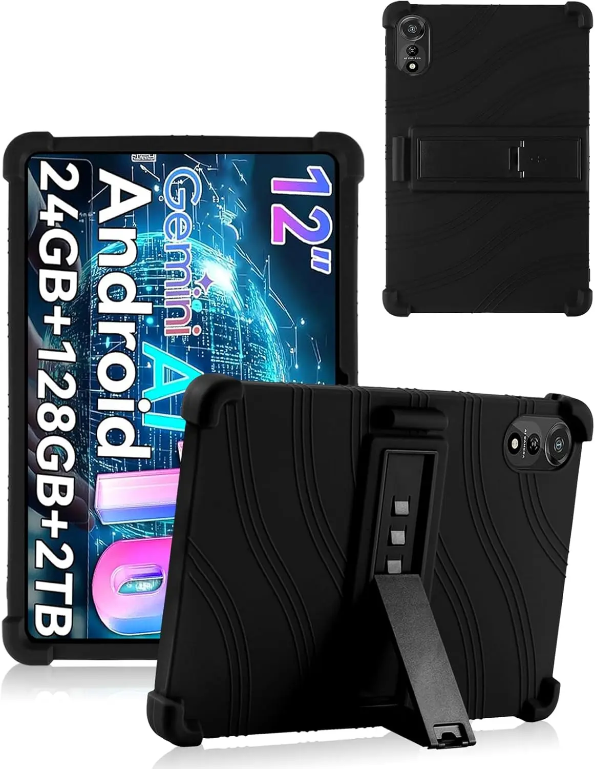 

Чехол, совместимый с 12-дюймовым планшетом Nexall N90 – ударопрочный силиконовый защитный чехол с подставкой, противоскользящий, устойчивый к падениям.