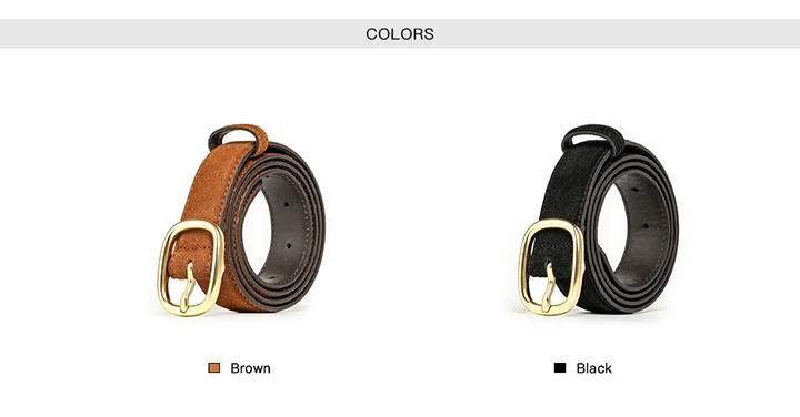 BEAUTODAU Belt Women Split Leather Trend Elliptical Pin Buckle Accessories All-Match Jeans Waistband Ladies Handmade 91119