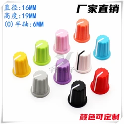 3PCS Plastic Rubber Color Half Shaft Knob Cap D Handle Potentiometer Knob Cap Pioneer Mixer Panel Switch Cap
