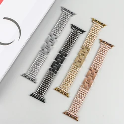 Bling Metal Wristband Strap For Apple Watch Band 38mm 40mm 41mm 42mm 44mm 45mm 49MM iwatch Series 9 Ultra1 2 S8 7 6 5 4 3 2 1 SE