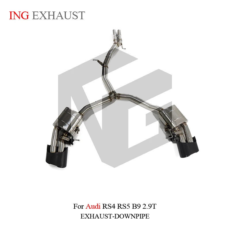 

ING Exhaust System High Performance Electronic Valve CATBACK for Audi RS4 RS5 B9 2.9T Racing Muffler Car Accessories