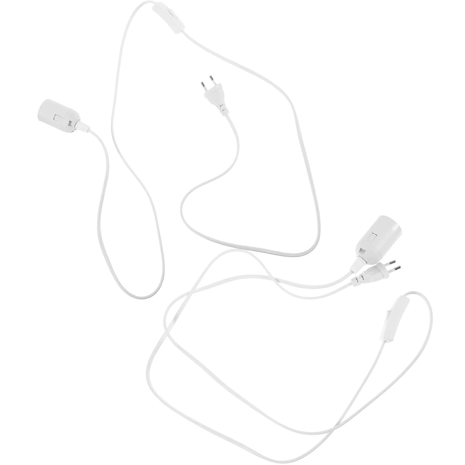 

Комплект из 2 шт. пластиковых медных подвесных кабелей для светильников с цоколем E27, промышленные аксессуары для DIY-освещения