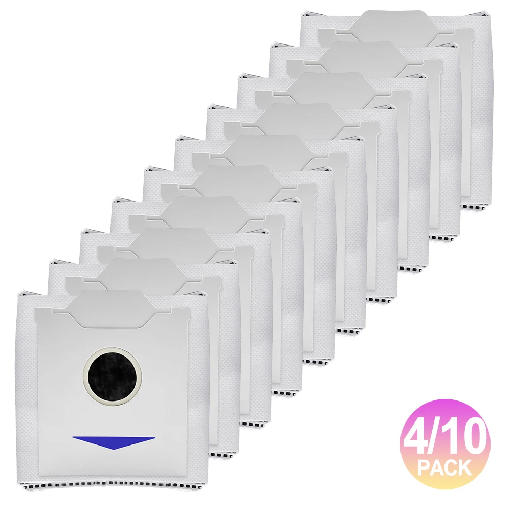 4/10pcs Optimize Your Cleaning Routine Replacement Dust Bags Compatible With For Ecovacs For DEEBOT N30 For Omni Model Hot Sale