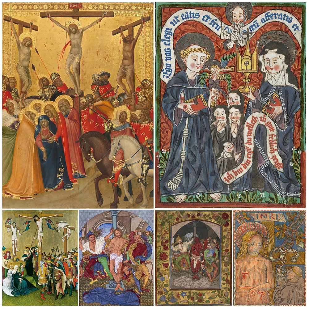 Jésus christianisme missionnaire croyant vierge marie images murales pour salon affiche nordique mur Art toile peinture sans cadre
