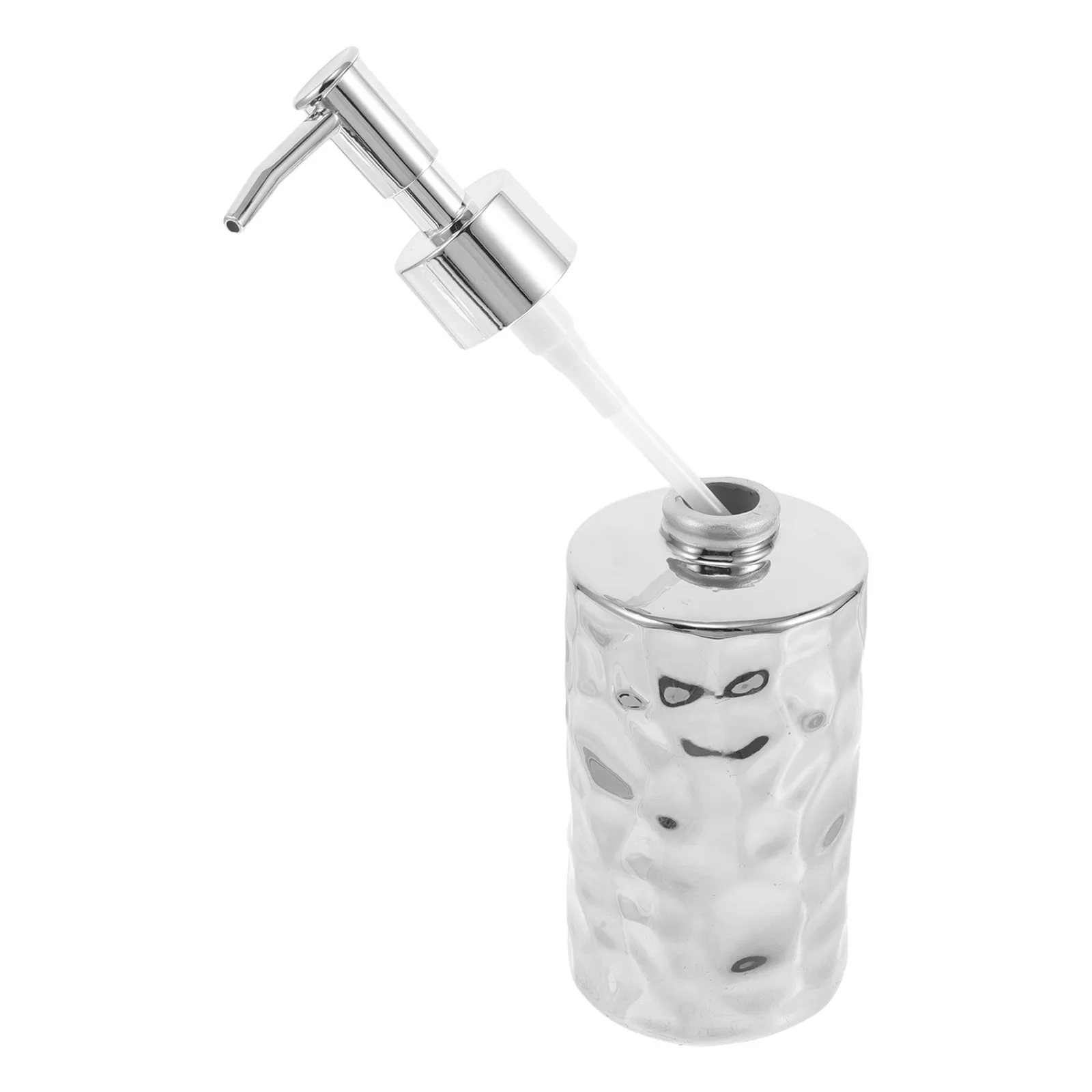 

American Bathroom Bottling Empty Lotion Bottles Silver Plastic Pump for Shampoo