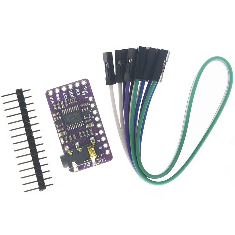 PCM5102A GY-PCM5102 I2S DAC Decoder pHAT Format Board Digital Audio Player Module For Raspberry Pi ESP32 Arduino HiFi Stereo