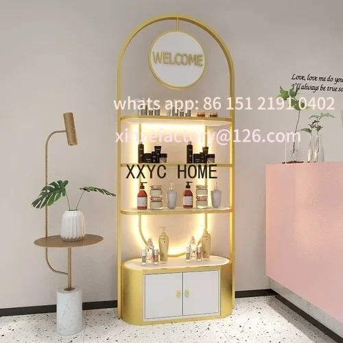 

Customizable Cosmetics Display Cabinet Beauty Nail Beauty Product Cabinet Shelf Skin Care Products Display Rack Barber Shop Sho