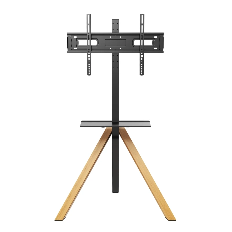 Modern Easel Swivel Studio TV Tripod Floor Stand for 32 to 65 Inch LED LCD Screen Portable Floor Base for Home Living Room