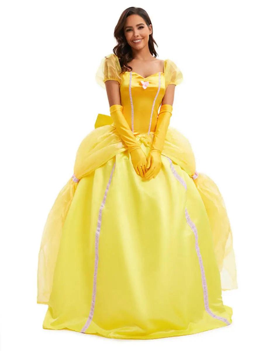 

Новый костюм на Хэллоуин Beau And the Beast Belle, юбка принцессы, женская этническая сценическая одежда для косплея, Ципао