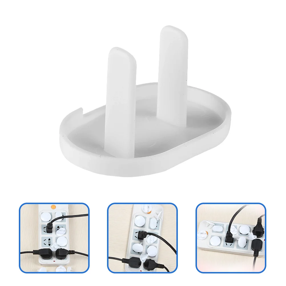 

40 Pcs Baby Socket Cover Proof Outlet Covers Plug for Electrical Outlets Anti-shock Abs Child