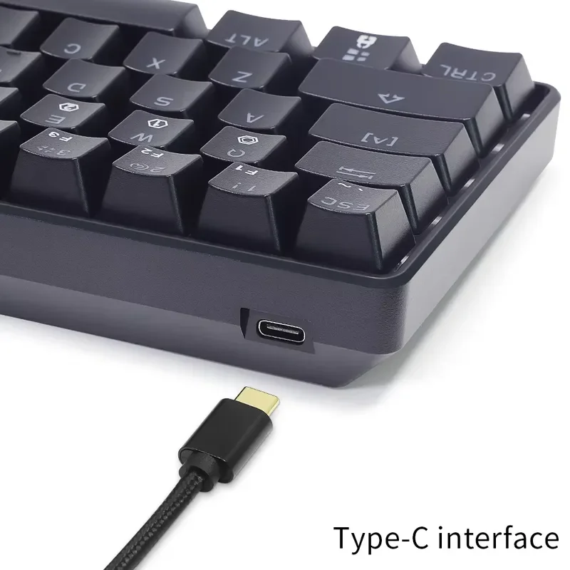 Dropshipping Skyloong Gk61 Sk61 Rgb 60% Mini Keyboard Gateron Optical Switch Gaming Mechanical Keyboard view 4