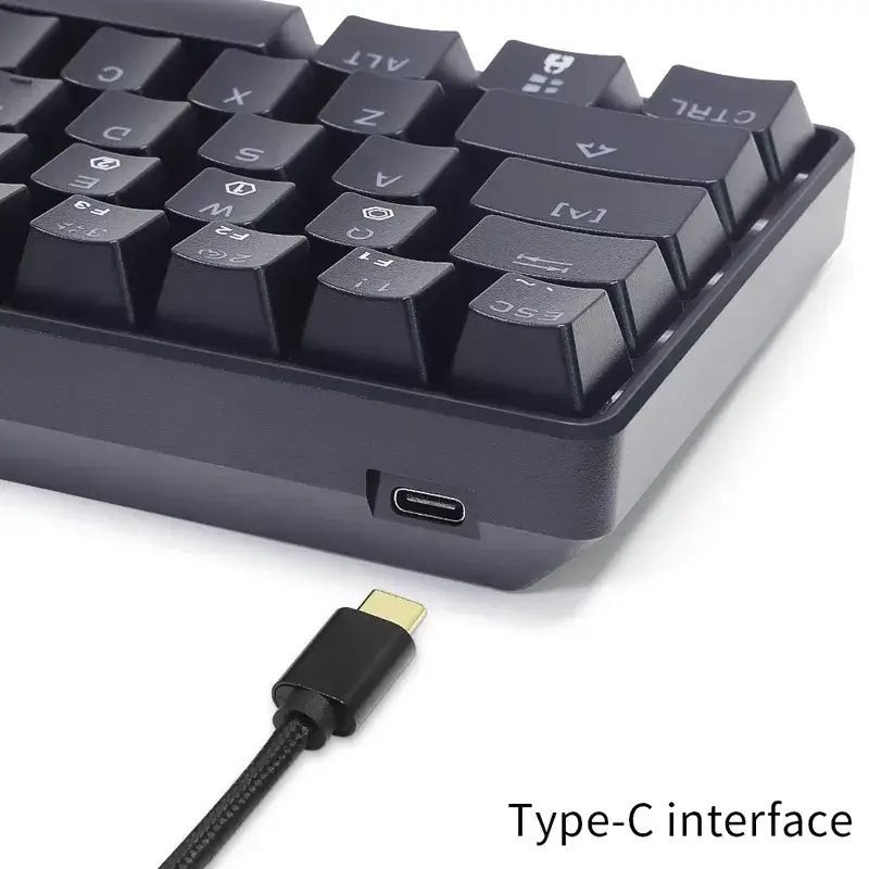 Typist using the keyboard with a computer