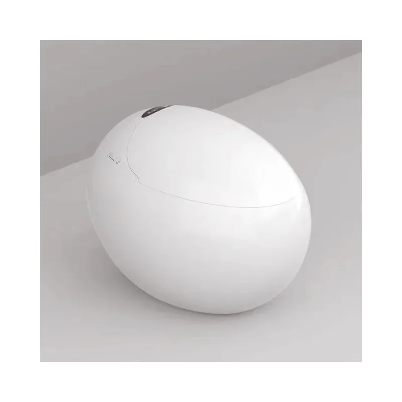 Egg-shaped round integrated car sensor flush electric bidet