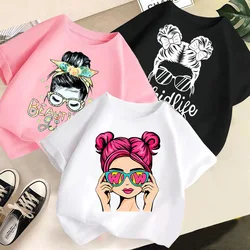 Children's New T-Shirt Summer Children's Short-Sleeved T-Shirt Boys and Girls Casual Tops Boys and Girls Fashion Summer Tide