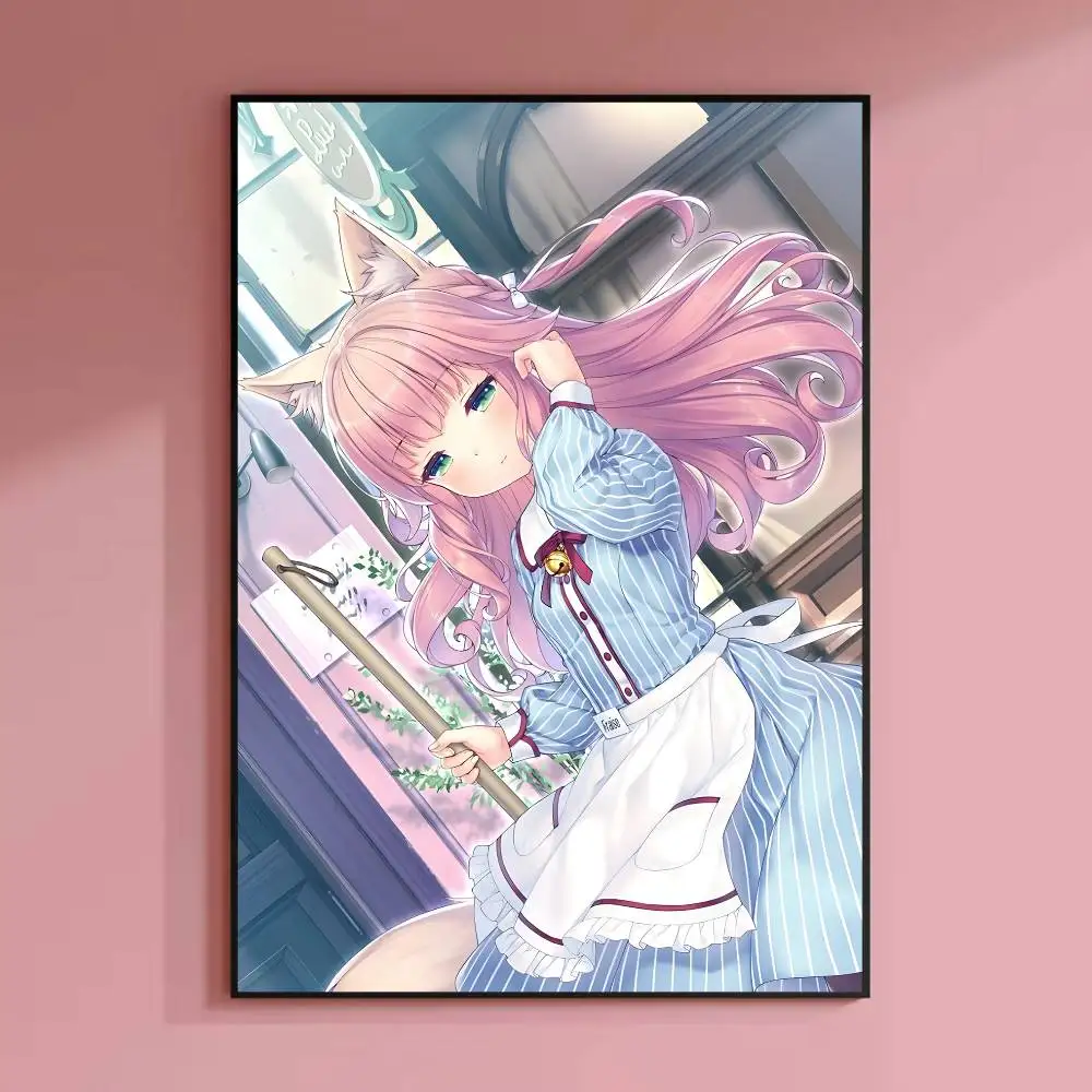 Chocola Vanilla N-Nekopara Poster HD-Leinwand-Wandkunst, wasserfester Druck für Schlafzimmer, Wohnzimmer, Heimdekoration, Geschenk – Detail 11