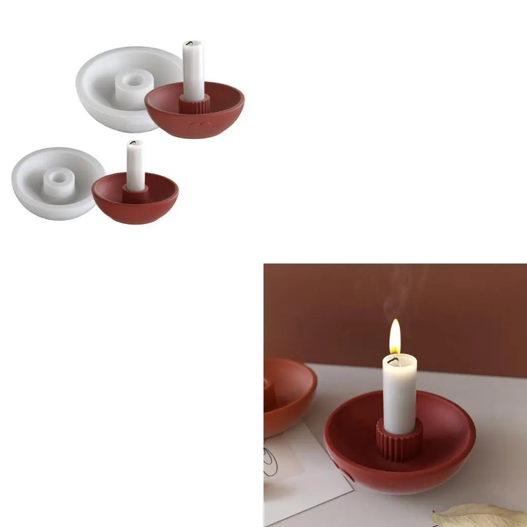 

94PA Flexible Silicone Holder Molds for Resin Casting Christmas Home Decors