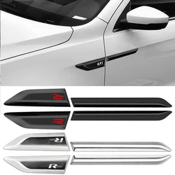 2pcs ABS 4MOTION RLINE R Badge Car Fender Side Wing Emblem Sticker For VW Volkswagen Tiguan L 2017 Auto Modification Accessories