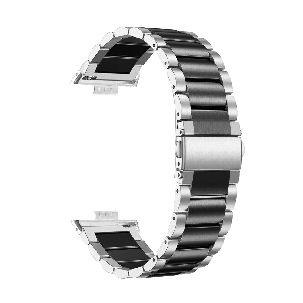 سوار من الفولاذ المقاوم للصدأ لساعة Huawei Watch Fit 3 حزام ثلاثة خرز سوار معدني لملحقات الساعة الذكية Huawei fit 3