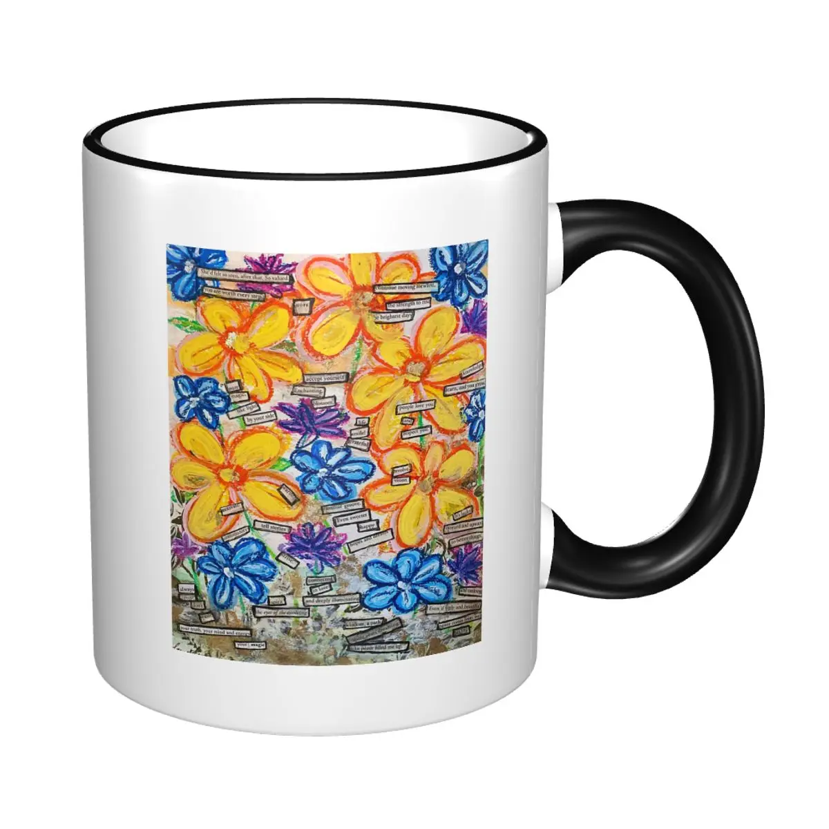 Words Of Affirmation Mug Funny Ceramic Coffee Cups Tea Mugs Milk Cup Drinkware Gifts for Friends