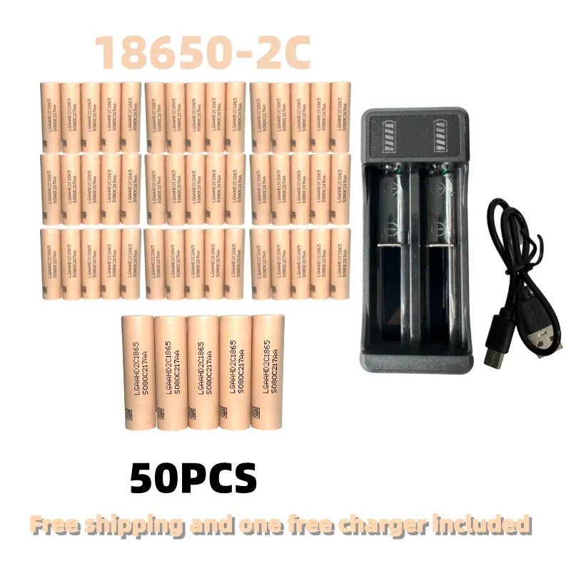 100% New Original 2C 18650 Battery 3200mAh Battery 18650 2C 3.7V Discharge 25A Dedicated For Power Rechargeable Battery