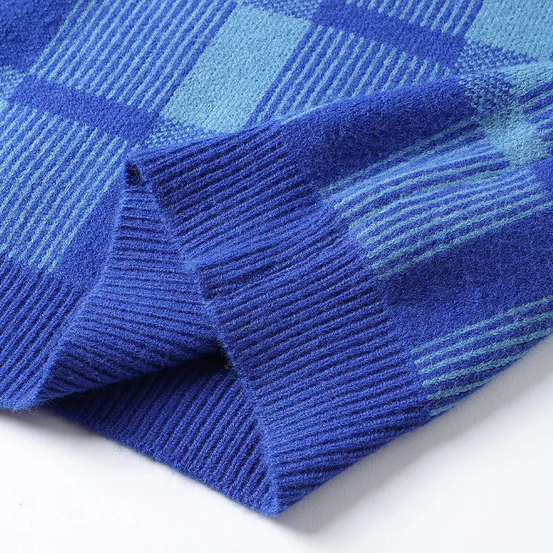 الخريف والشتاء جديد حجم كبير الرجال سترة غير رسمية 7XL 6XL 5XL موضة منقوشة فضفاضة وسيم كل مباراة محبوك سترة