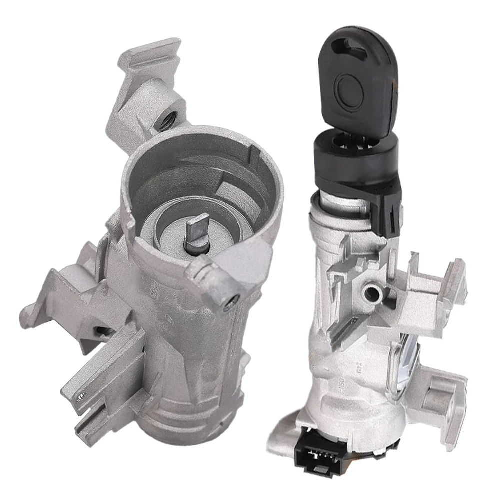 

Ignition Switch Steering Lock with Key Ignition Starter Switch Kit Replaces 1K0905851B for Jetta MK5 Rabbit Golf EOS Caddy A3 R8