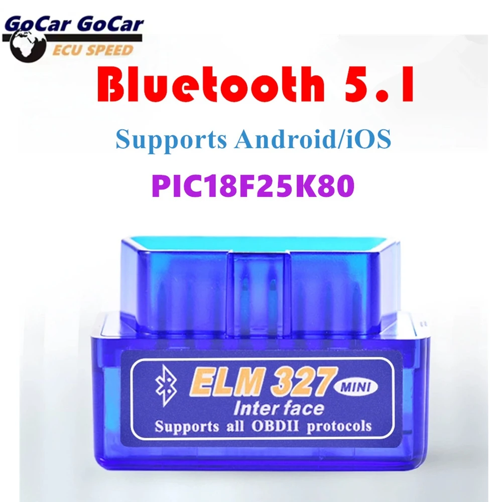 

OBD2 Scanner Mini ELM327 V1.5 Chip PIC18F25K80 Bluetooth Code Reader Car Diagnostic Tools Check Engine Scan Car Fault Detector