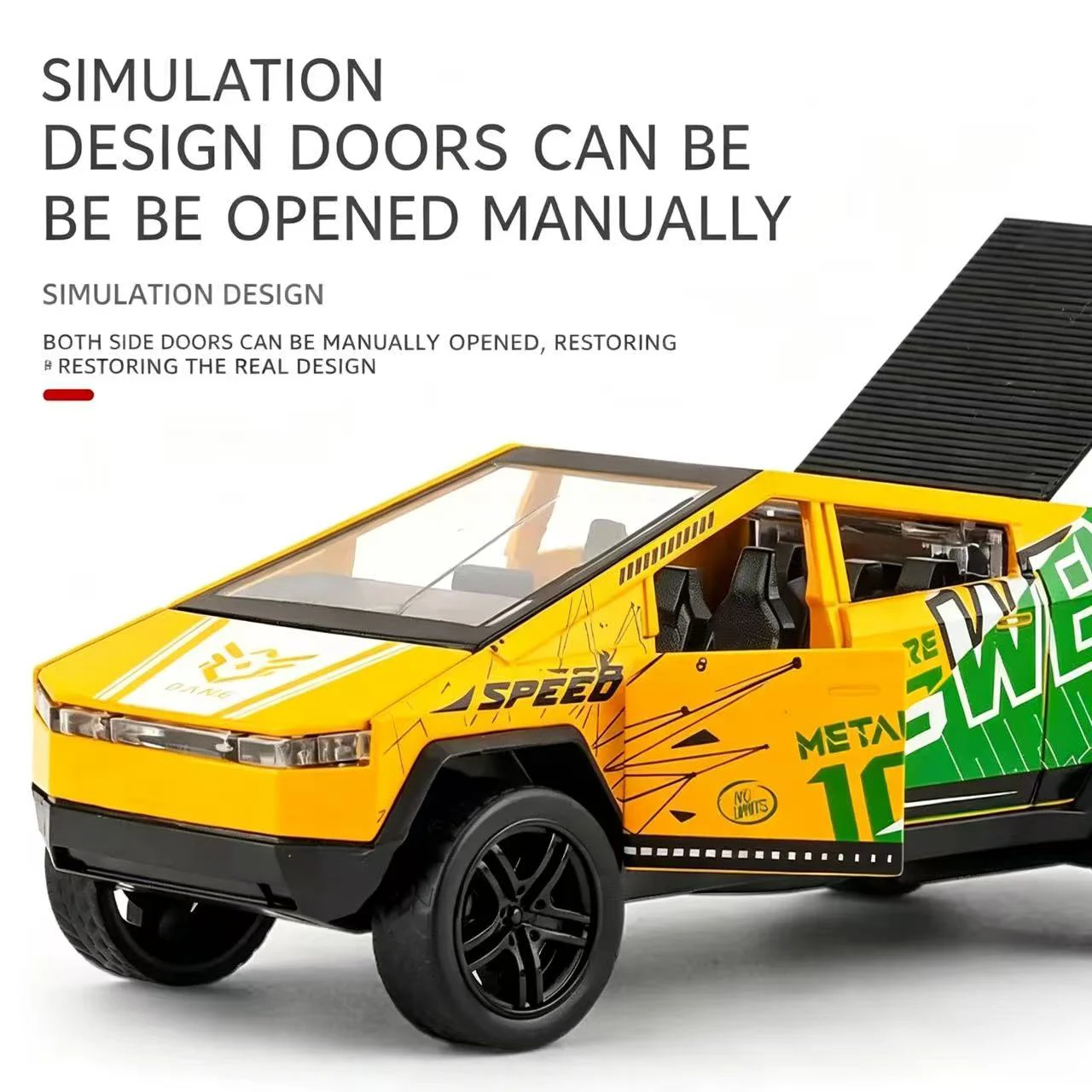 1:32 Scale Cast Simulation Alloy Toy Car Door Can Be Opened Pullback Drive Collectible Model Vehicle Toy for Kids image 2