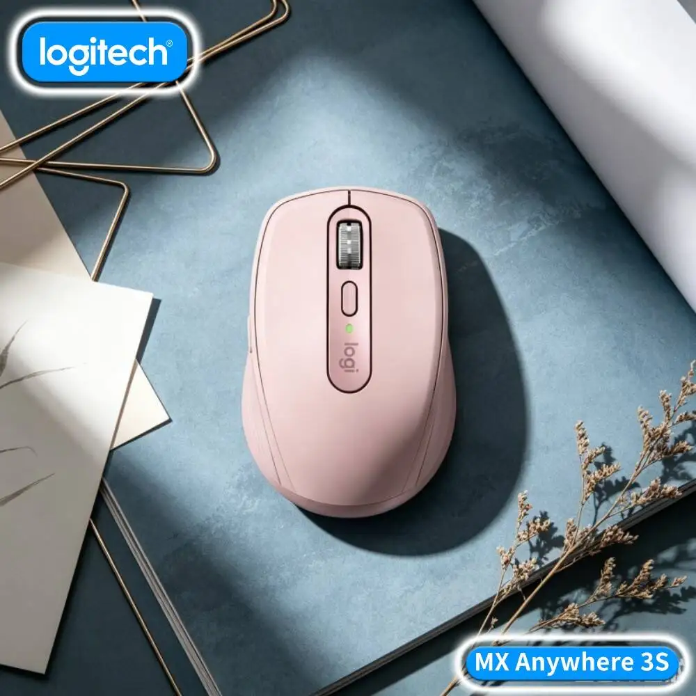 Wireless MX Anywhere 3S - 8000 DPI, MagSpeed Scroll, Anti-Slip, Great for Book Co-working Space & Shared Desk