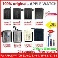 Apple Watchシリーズ1, 2, 3, 4, 5, 6, 7, 8,iwatch s1,s2,s3,gps,lte,s4,s5,s6用のオリジナルバッテリーs7,s8,38, 40, 41, 42, 44, 45,新品