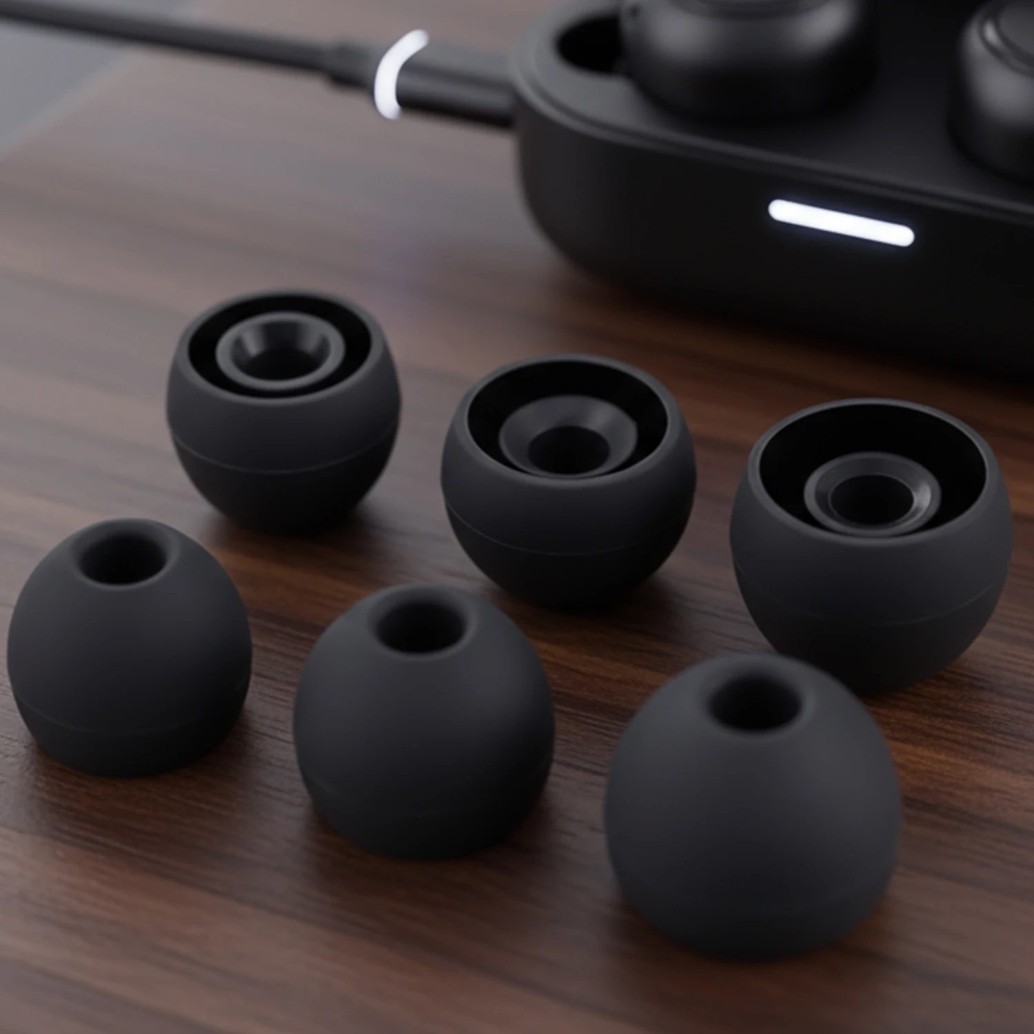 Silicone Replacement Ear Tips Earplugs For Wireless Bluetooth Earphone Noise Reduction Earbuds Ear Plug Headphone Accessories