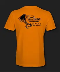 SAN JOSE SPEED & CHROME SHOP Retro Gold T-Shirt california hot rat rod car