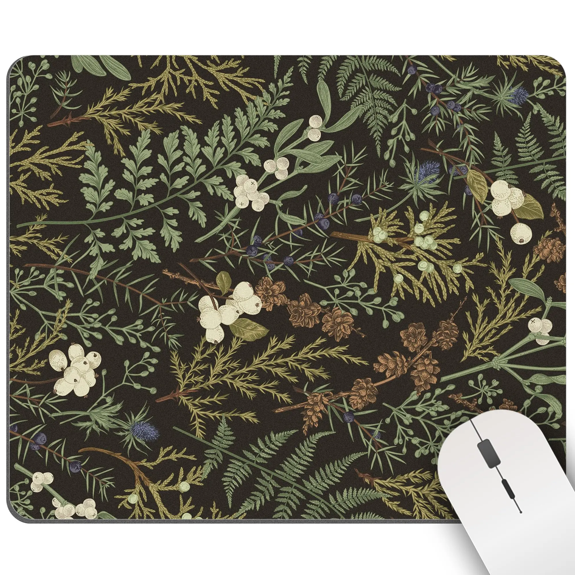 Wysokiej jakości podkładka pod mysz do gier Retro Flowers Plants Printing Podkładka pod mysz dla graczy Maty pod klawiaturę Podkładka na biurko 22x18cm do komputera