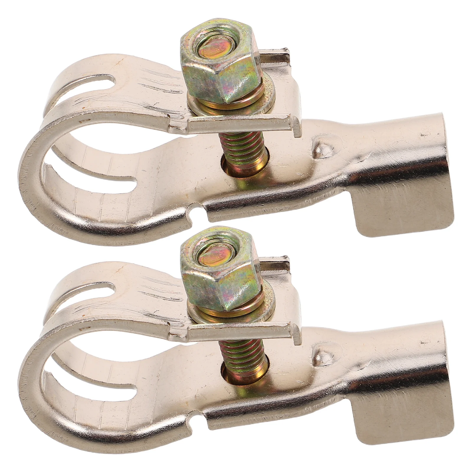 

2Pcs Aluminum Alloy Terminal Connectors Robust Clamp Design for Automotive Applications Easy Installation