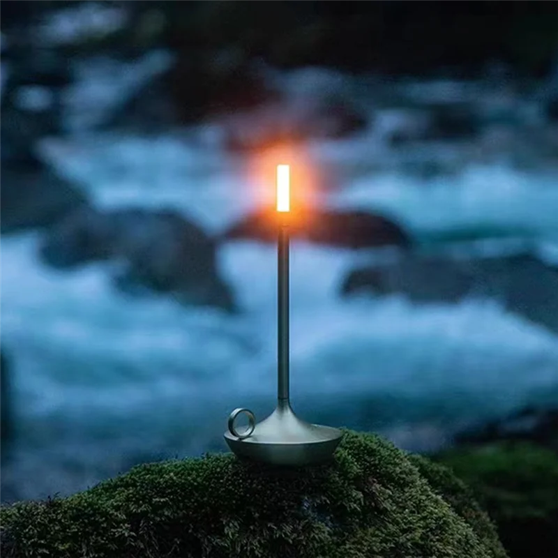 

1800Mah Rechargeable LED Table Lamp For Bedroom Restaurant Decoration Light Black