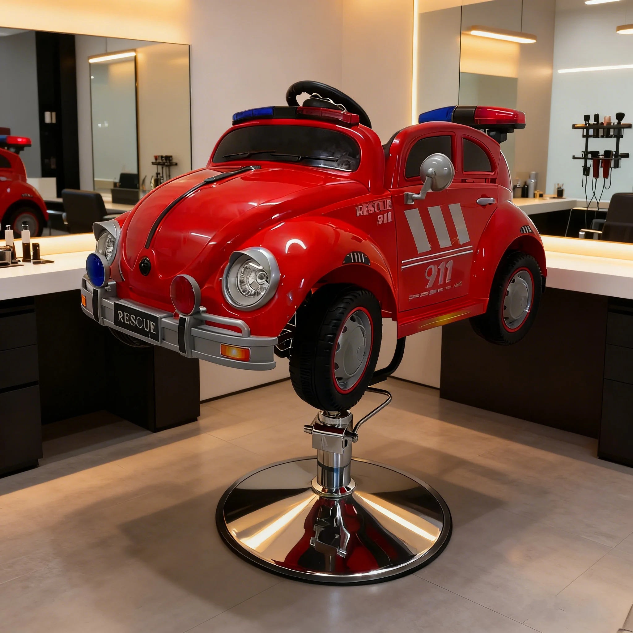 Car Seat Children's Haircut Barber Shop Hair Salon Special Hairdressing Lift Children's Electric Music Cartoon Toys