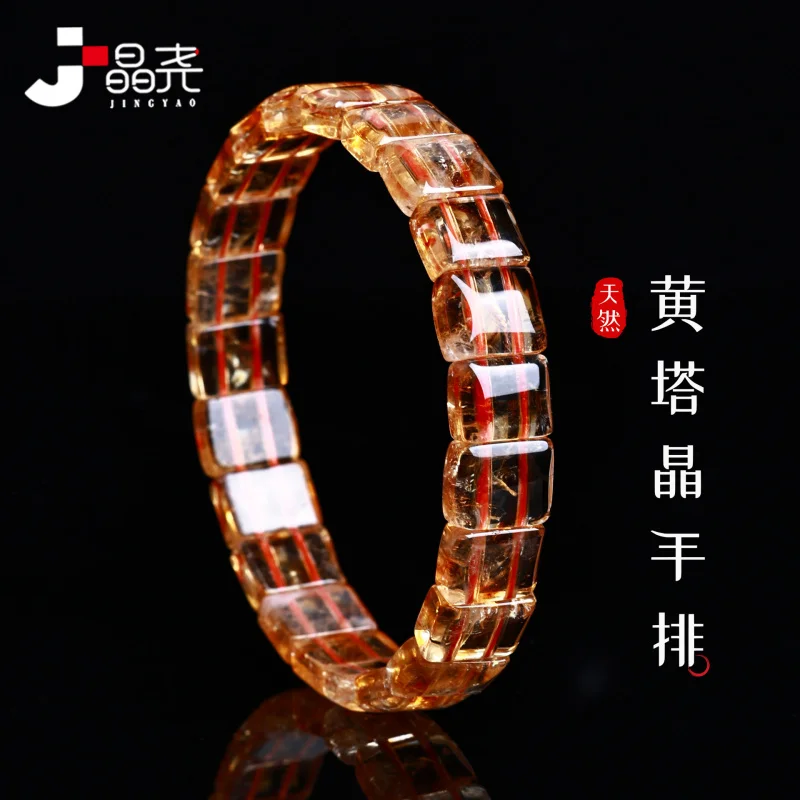 Tower , Yellow Bracelet, Champagne Color, Women'S Fashionable Jewelry