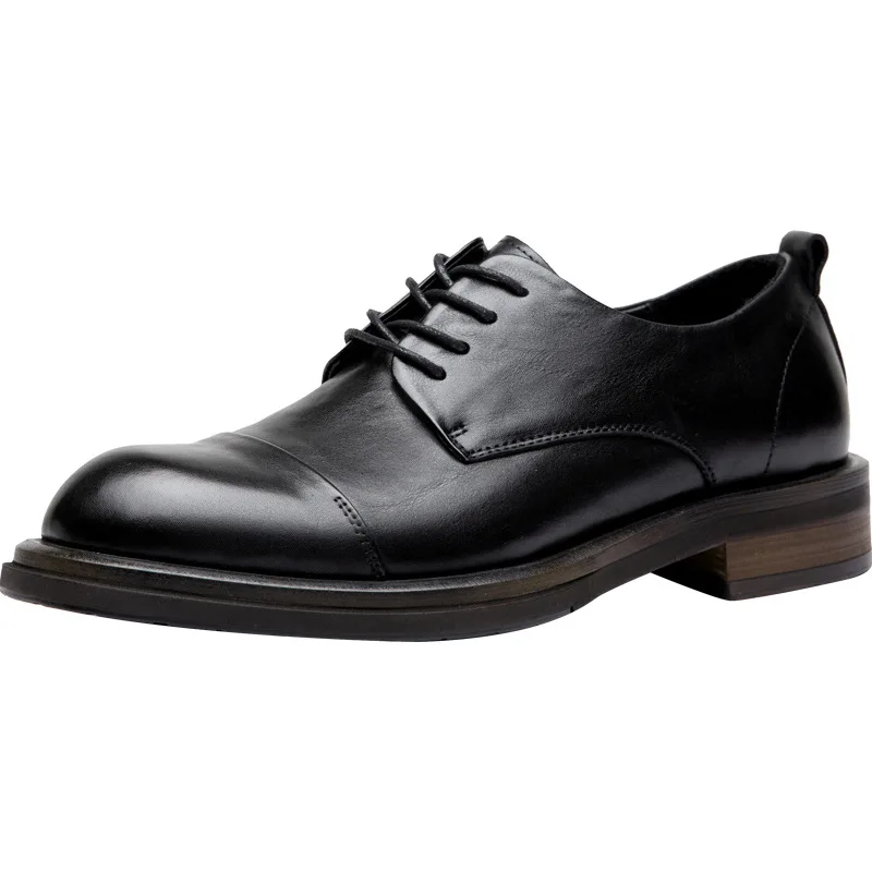 

CLAIAMI Роскошные кожаные свадебные мужские туфли ручной работы, деловая повседневная кожаная мужская обувь с низким берцем в стиле ретро, мужские туфли дерби, zapatos