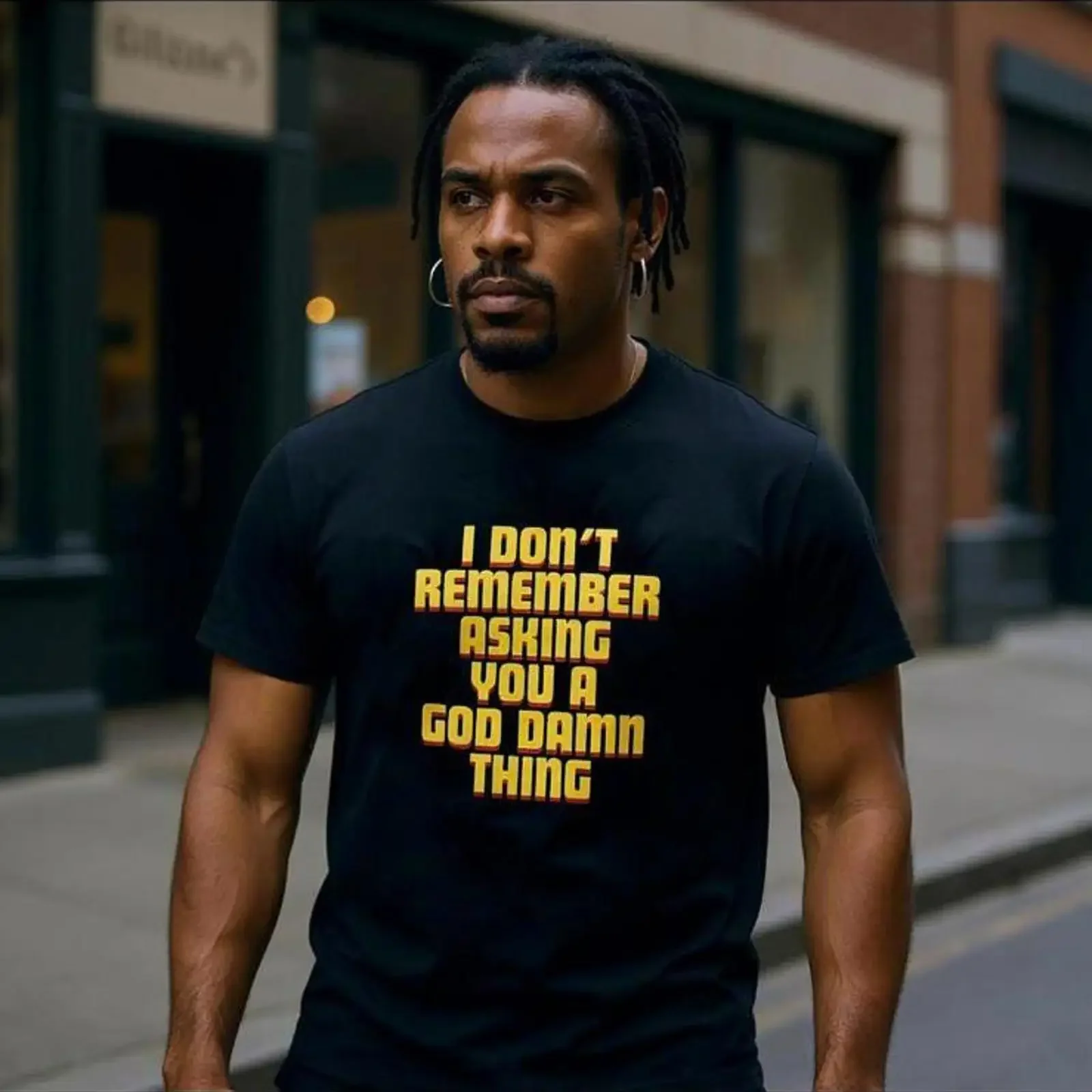 I Don't Remember Asking Samuel L Jackson Quote Funny Offensive T Shirt Casual Top For  vintage Washed Soft Unisex Comfortable