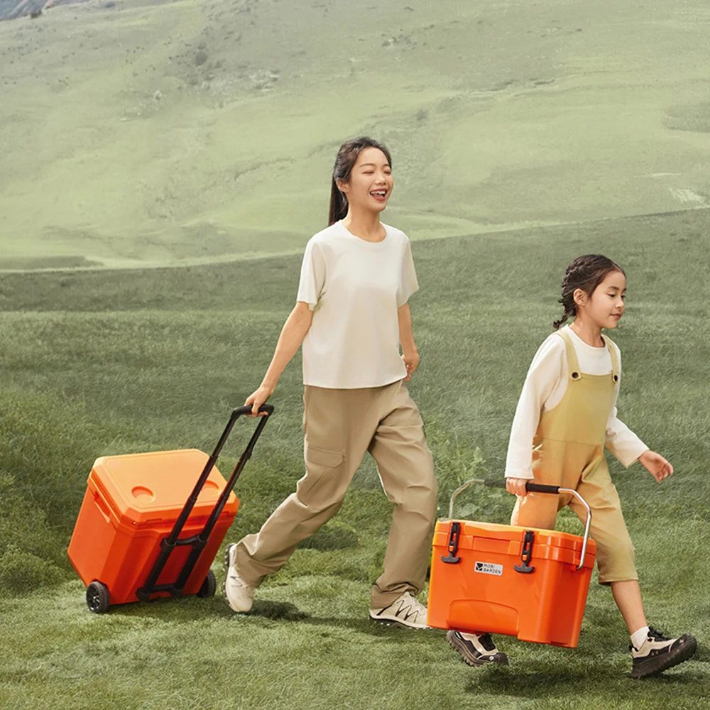 

for Car Picnics Outdoor Camping Fresh Food Storage Mobi Garden Portable Wheeled Cooler Insulated Ice Box