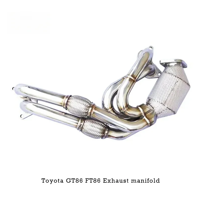 Manifold Exhaust Pipe with Neutral Catalyst, High Flow, Head Section, Toyota GT86 FT86 2.0 2012-2019, Quality