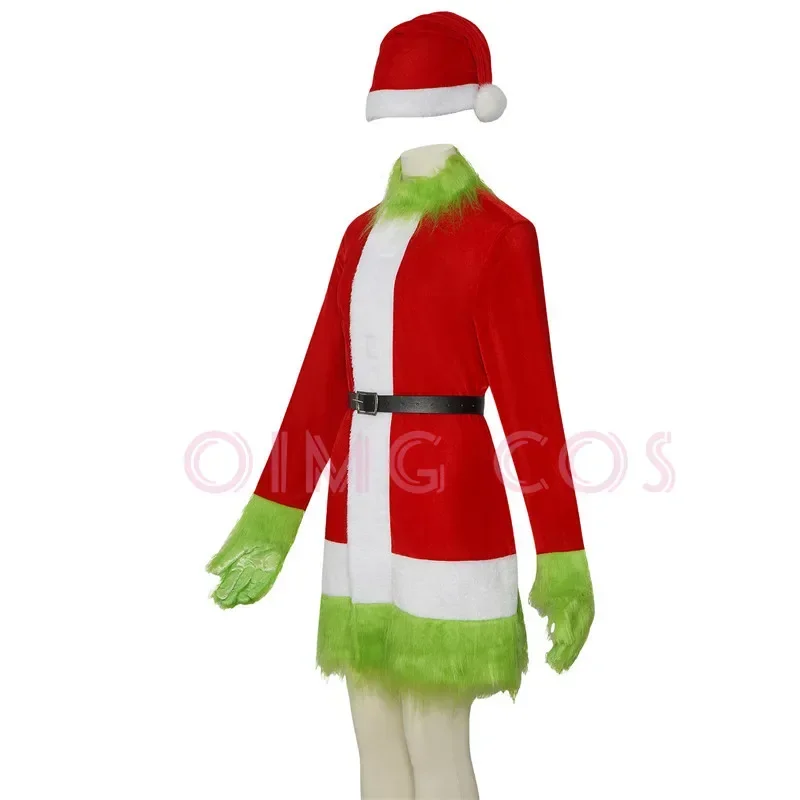 

The Grinch Cosplay Costume Adult Carnival Uniform Halloween Party Anime Costumes Masquerade Women Game