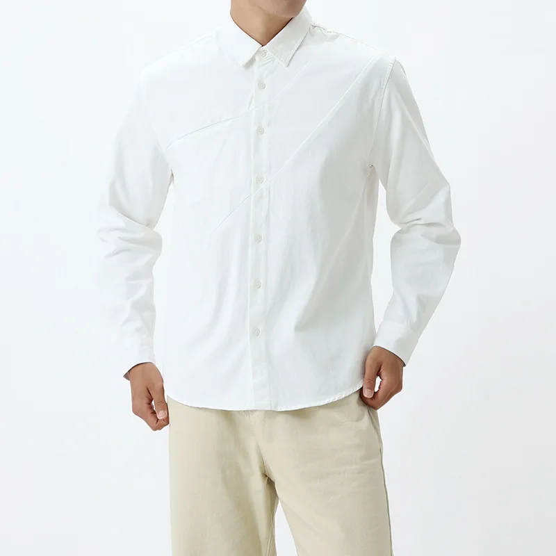Men's Clothing Men's High-End Shirt 2025 New Pure Cotton Long Sleeve Shirt Men's Casual Men's Jacket