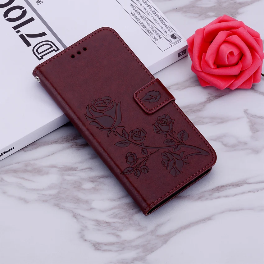 Rose Flower Leather Wallet Case For Samsung Galxay A01 A02 A03 Core A10 A10S A20S A20E A30 A40 A50 A70 Flip Book Cover Card Slot