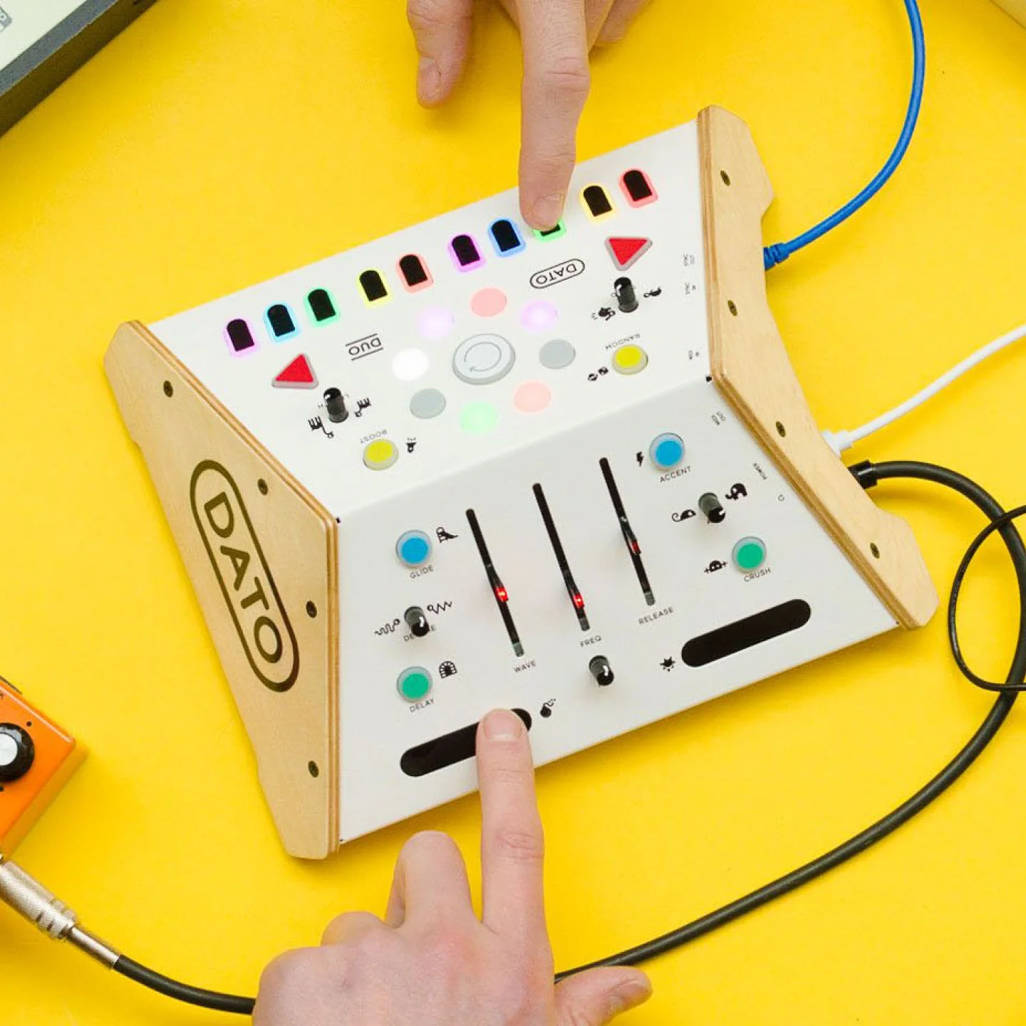Dato DUO synthesizer, sequencer, couple, children, music toys, electronic organ, music enlightenment