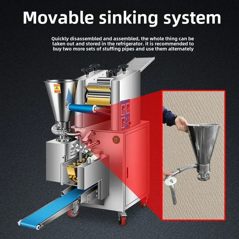 Imitation handmade dumpling machine Automatic commercial multi-functional quick-frozen dumpling steaming machine Integrated dump