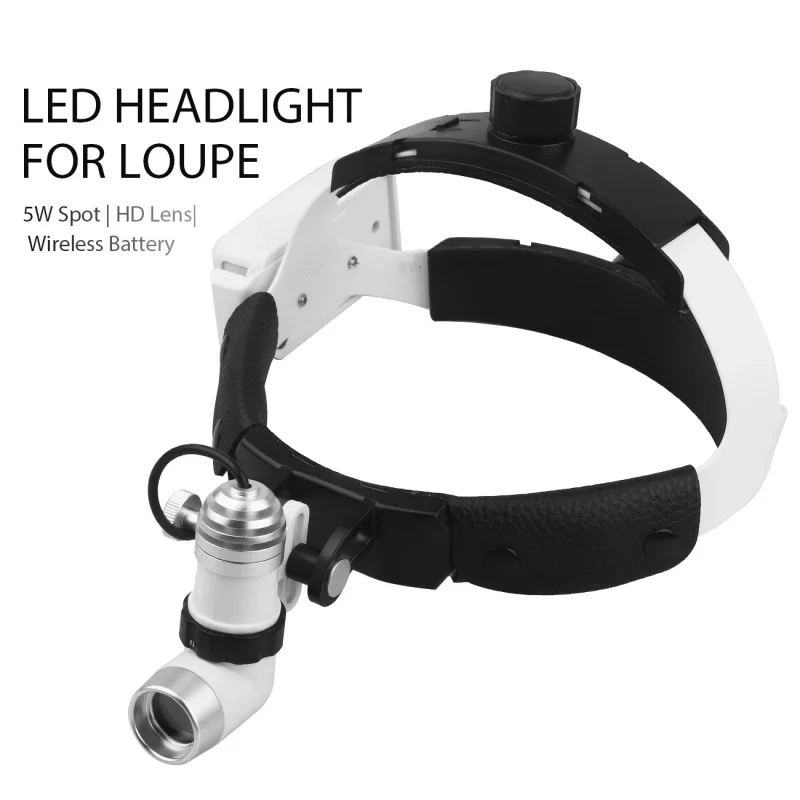 

5W Dentals LED Head Light Lamp With Adjustable Brightness Points Medical Headlight