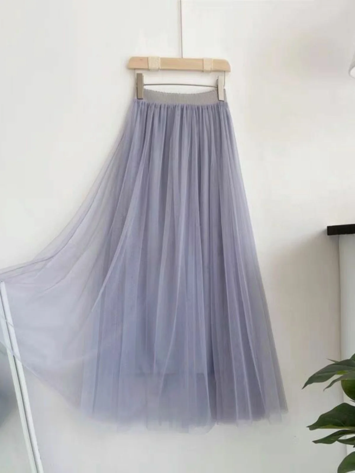 Hoge Taille Midi Rok Eenvoudige Ele A-lijn Chiffon Rok Vrouwen Faion Zomer Nieuwe Sle F-Lengte Rok Stand fit