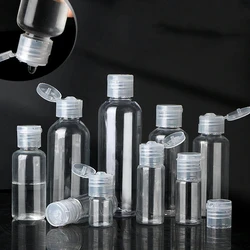 30/50/100pcs 5-120ml Plastic Squeeze Bottle with Flip Cap PET Lotion Shampoo Empty Cosmetic Sample Container Travel Bottles
